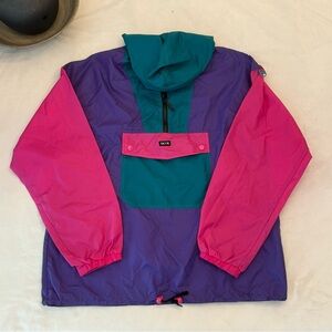 VINTAGE! Unisex SKYR Color block Windbreaker, sz M